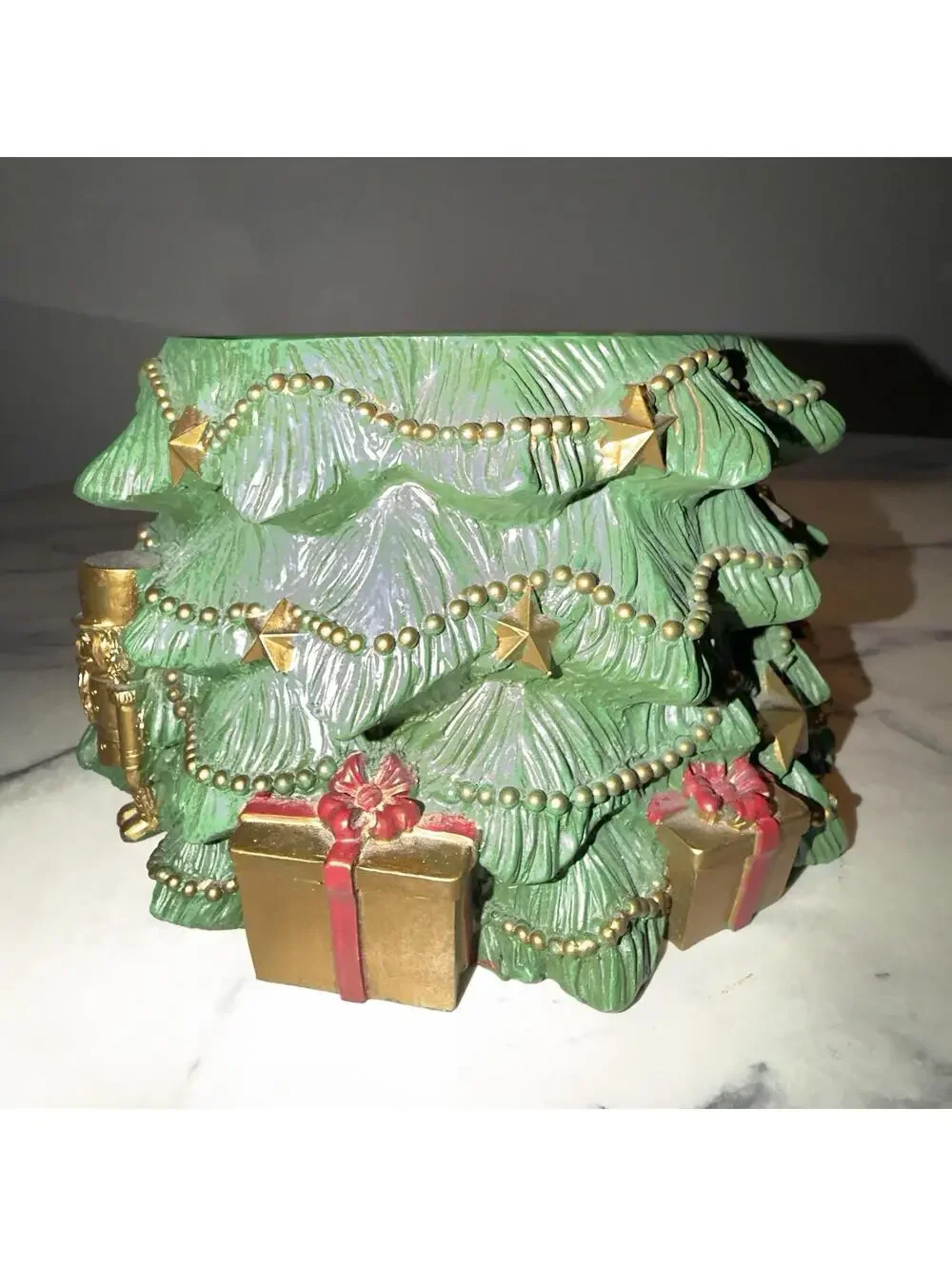 Homeworx by Harry Slatkin Christmas Tree Candle Holder Pedestal Jar Toy Soldier